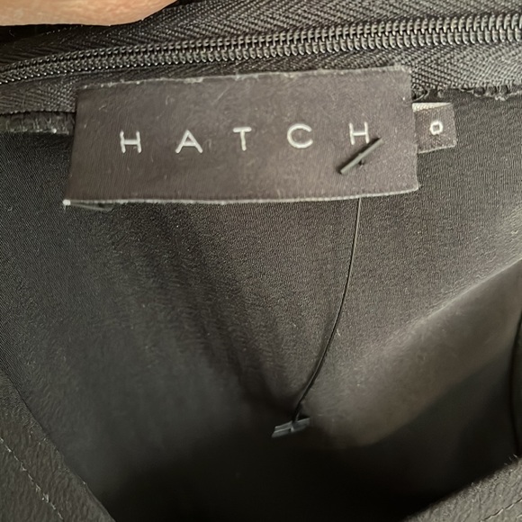 Hatch maternity black silk blend jumpsuit (hatch size 0) like new - Picture 3 of 4